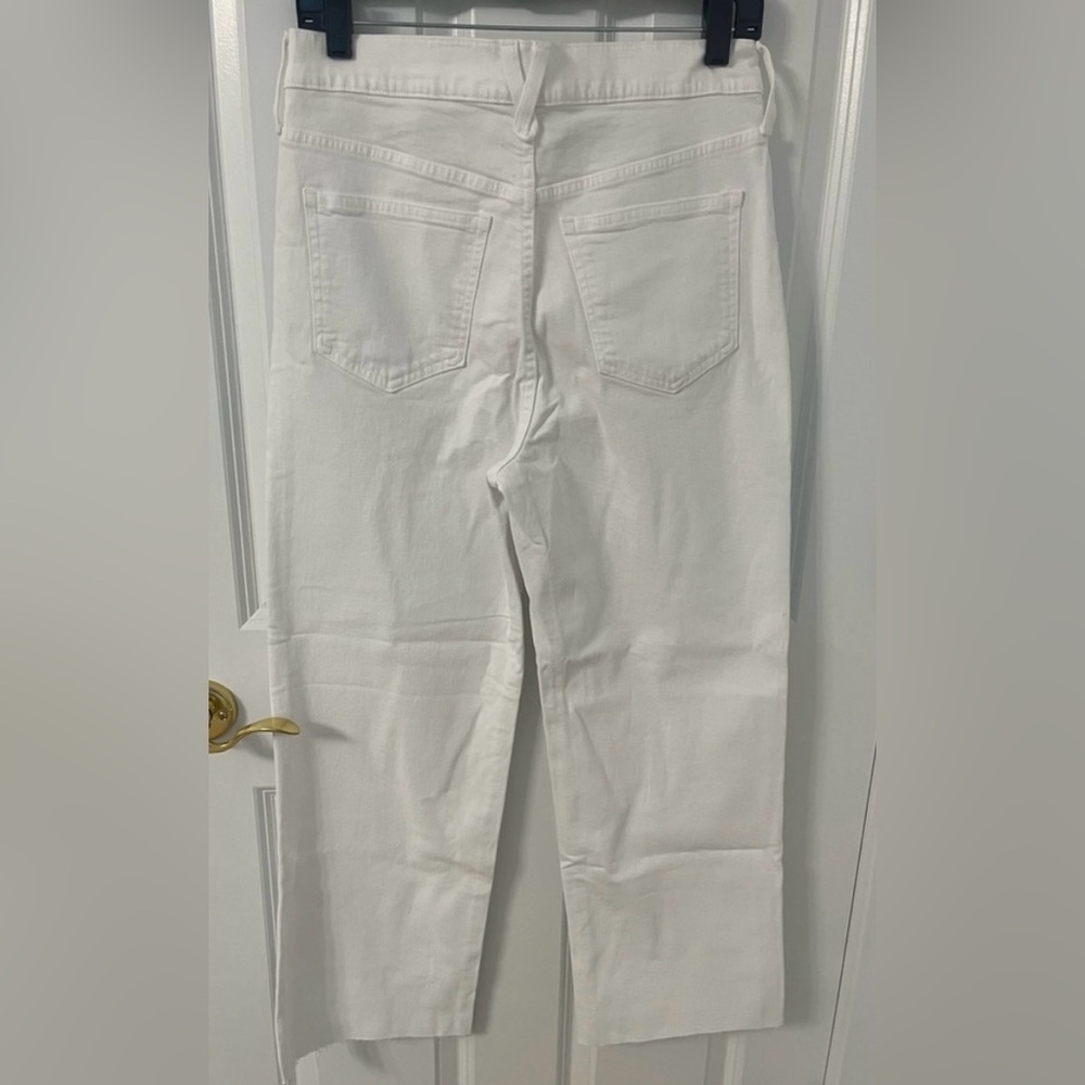 J. Crew Slim Wide Leg Jean in White - Picture 10 of 11